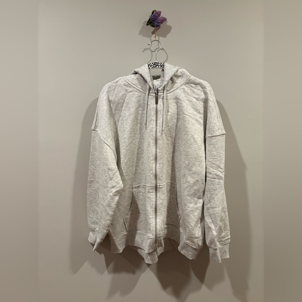 H&M Gray Zip-Up Hoodie